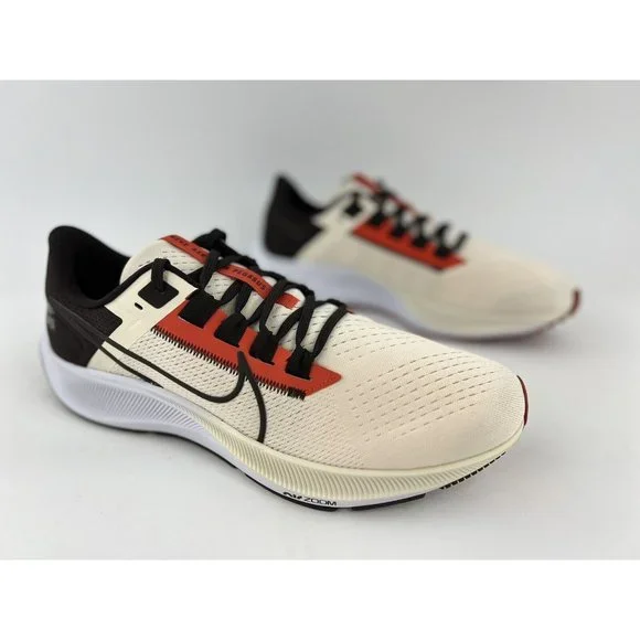 Nike Air Zoom Pegasus 38 NFL Cleveland Browns Men's Size 12 Sneakers NO SHOW BOX - Picture 3 of 12
